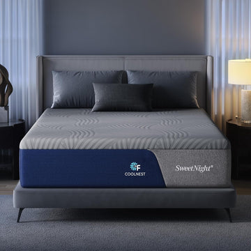 CoolNest 14 Inch California King Mattress, Cooling Memory Foam | Cool Night Sleep, 5-Zone Ergo Support for Pressure