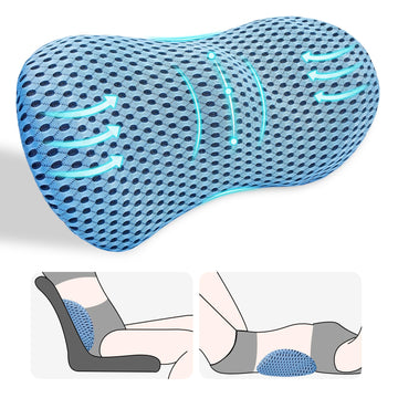 Lumbar Support Pillow Chair, Back Support Pillow, Blue