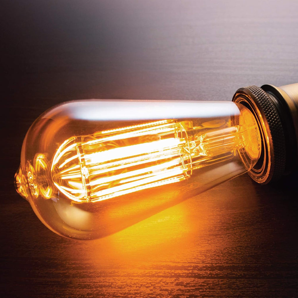 ST64 Vintage Light Bulb 6-Pack Edison Bulbs-ST64 Style 60 Watts-Dimmable, Medium (E26) Standard Base