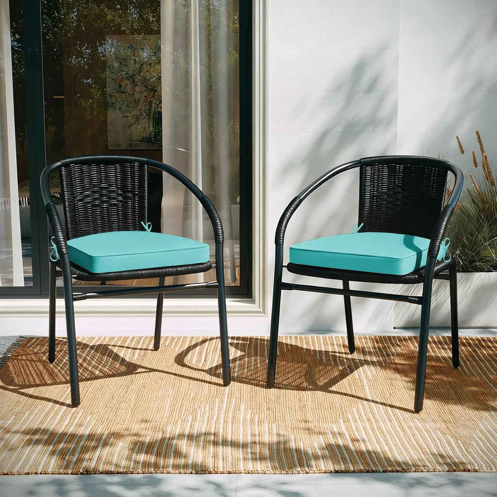 Outdoor Cushions Furniture: Waterproof & UV Resistant Outdoor Chair Cushions Set of 4-19 x 19 x 3 Inch Thick Patio