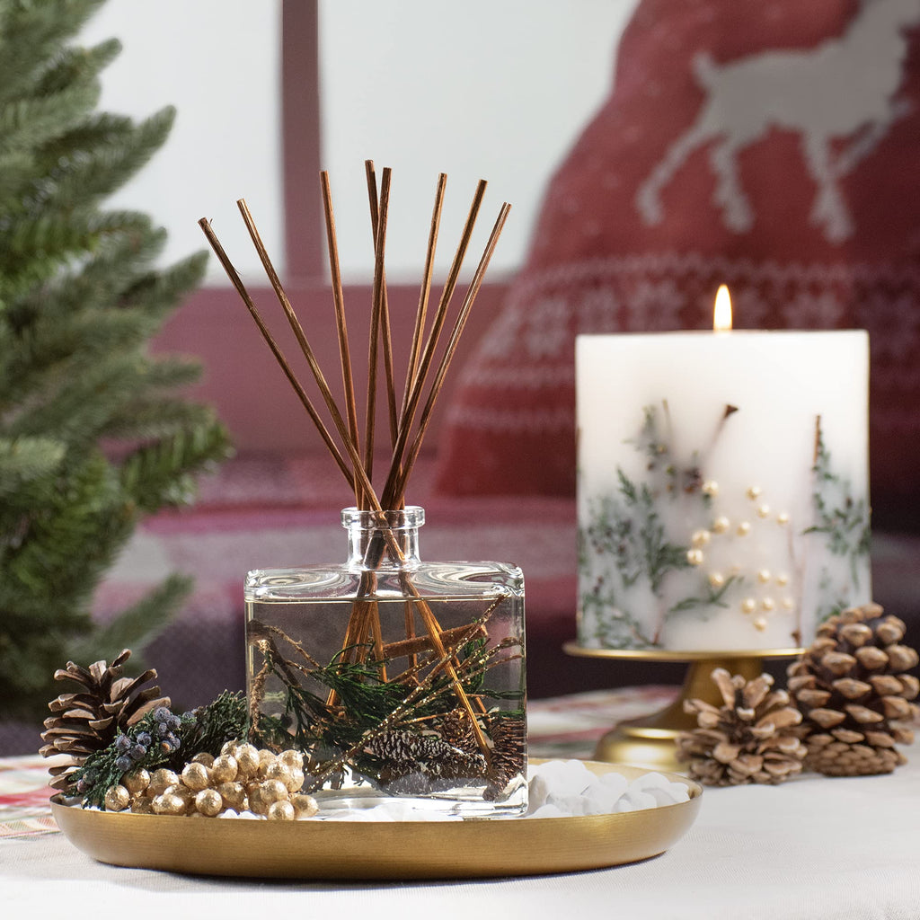 Evergreen Pine Botanical Reed Diffuser | 7.5 fl oz | Scents of Evergreen, Crushed Pine and Fir Balsam