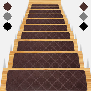 Stair Treads for Wooden Steps 15pcs 8x30in Non-Slip Stairs Carpet Runner