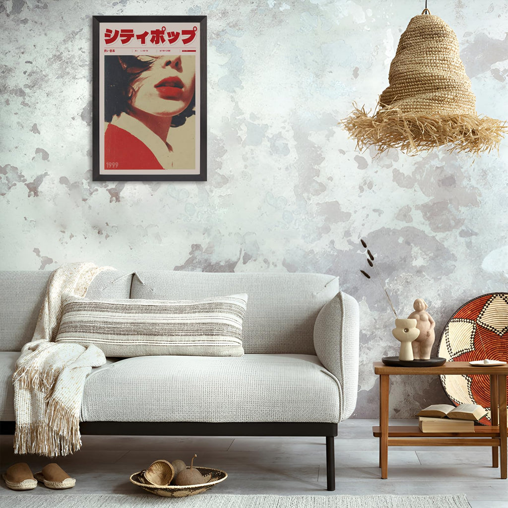 Retro Japanese Poster City Pop Music Canvas Wall 90s Y2k Wall Decor Vintage Quirky Vaporwave Aesthetic Prints