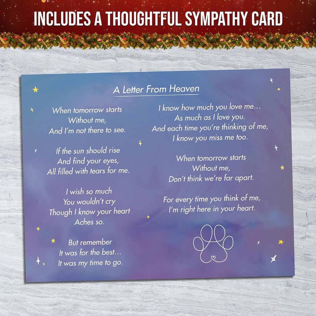 Rainbow Bridge Dog Memorial Gifts, Pet Memorial - I'll Meet You at The Rainbow Bridge - Pet Loss Gifts, Bereavement
