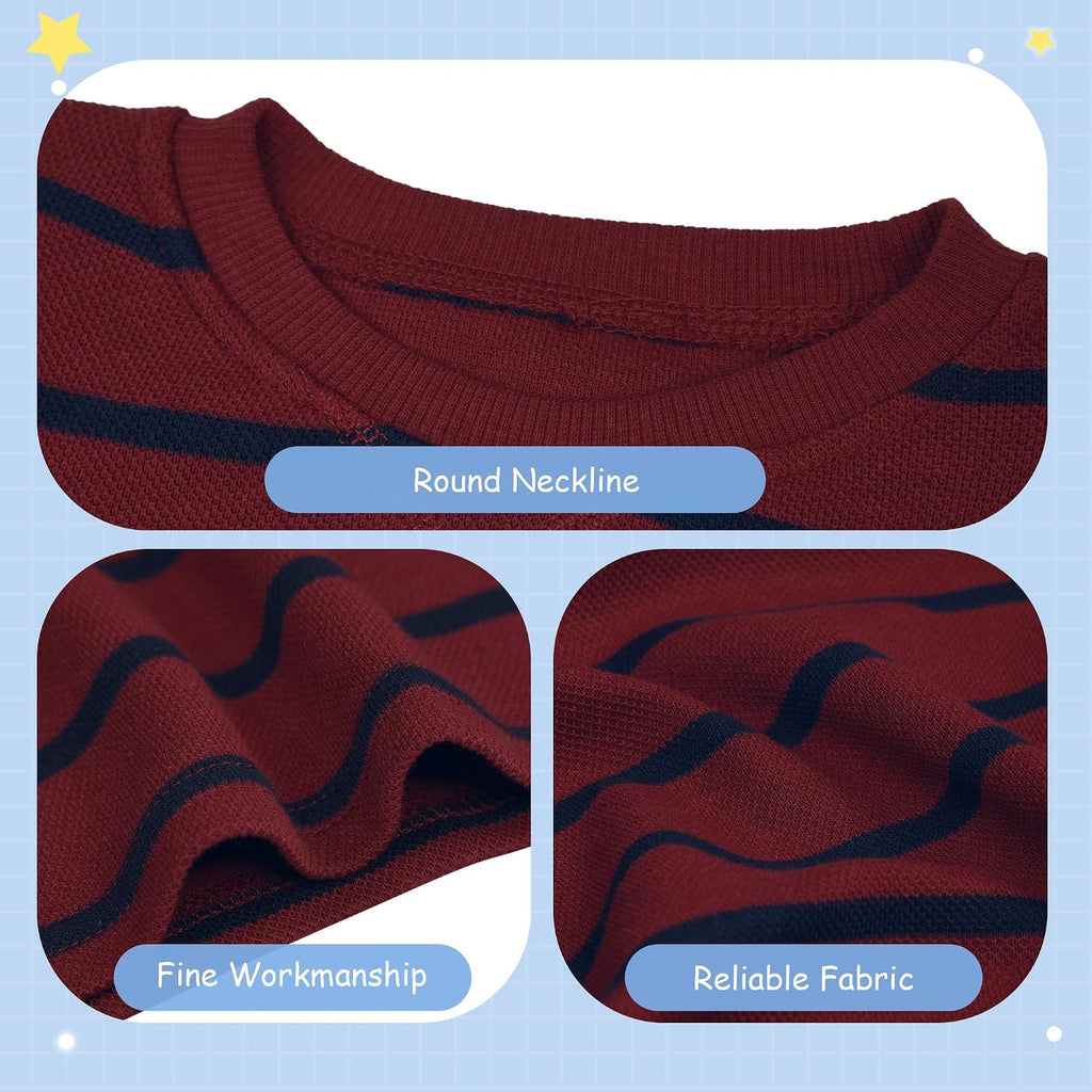 4 Pack Boy and Toddlers Thermal Long-Sleeve Shirts Kid T-Shirts Top