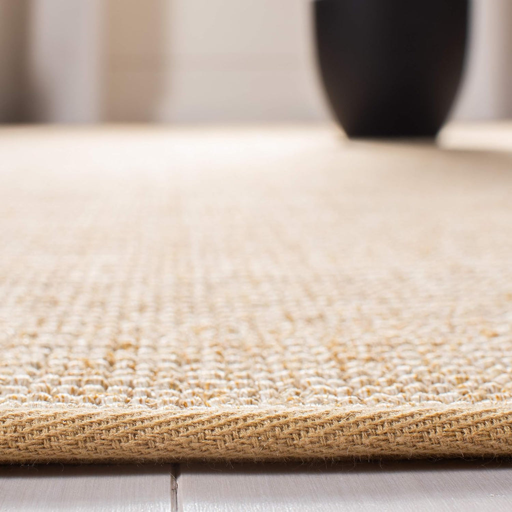 X Area Rug - 9' x 13', Beige & Ivory, Sisal & Jute, Farmhouse Style