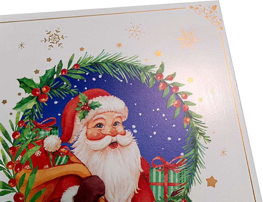 Lighted Wooden Christmas Advent Calendar with 24 Drawers