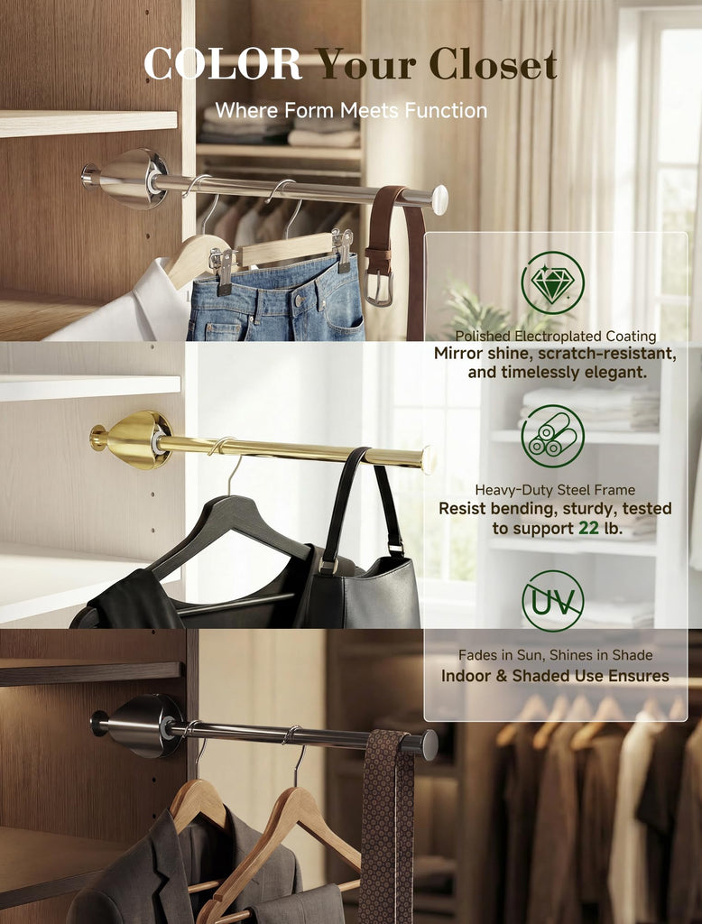 Valet Rod for Closet Pull out
