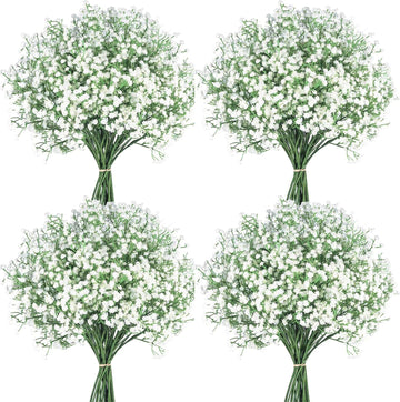 36 Pcs Babys Breath Artificial Flowers, Baby Breath Flowers Artificial Bulk Long Stem Fake Babies Breath Faux