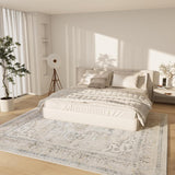 Area Rugs 9x12 Living Room: Washable Rugs for Bedroom Non Slip Low Pile Soft Faux Wool Non Shedding 
