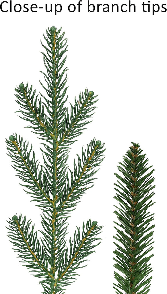Pre-Lit 7.5' Hillside Spruce Artificial Christmas Tree with 450 Lights, Green