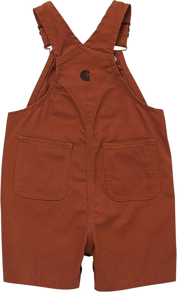 Unisex Baby Loose Fit Overall Shorts Canvas Shortalls