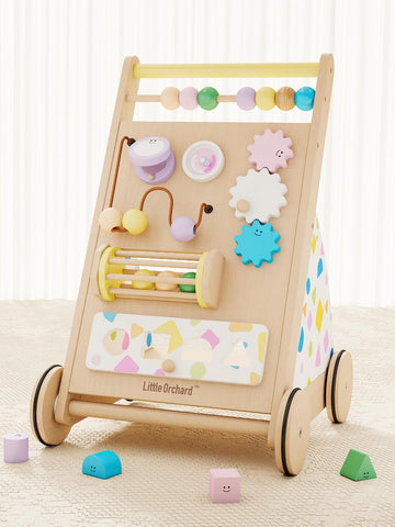 Wooden Baby Walker, Montessori Push Walker Toy for Toddlers 1 Year Old