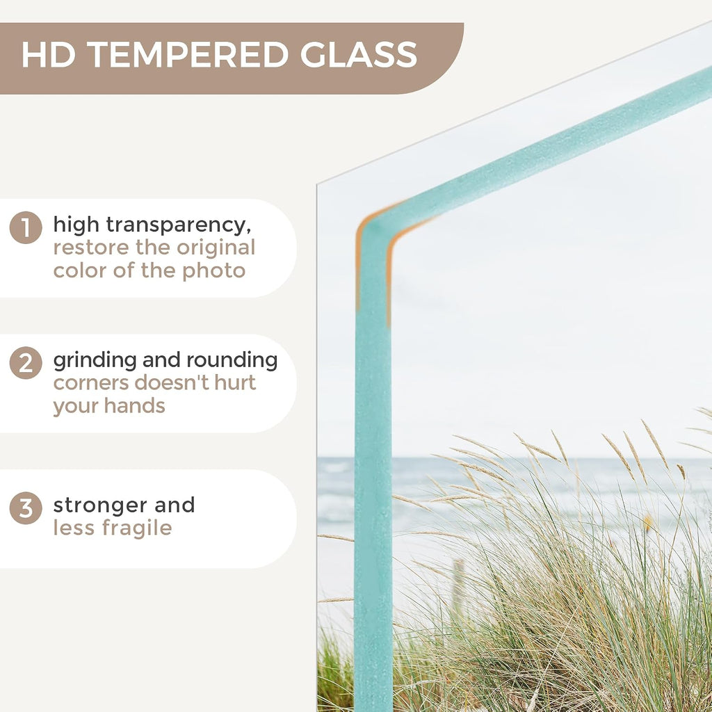 24x36 Poster Frame | Solid Oak Wood 24 x 36 Picture Frame | 24x36 Poster Frame With Mat For 20x30 | Tempered Glass