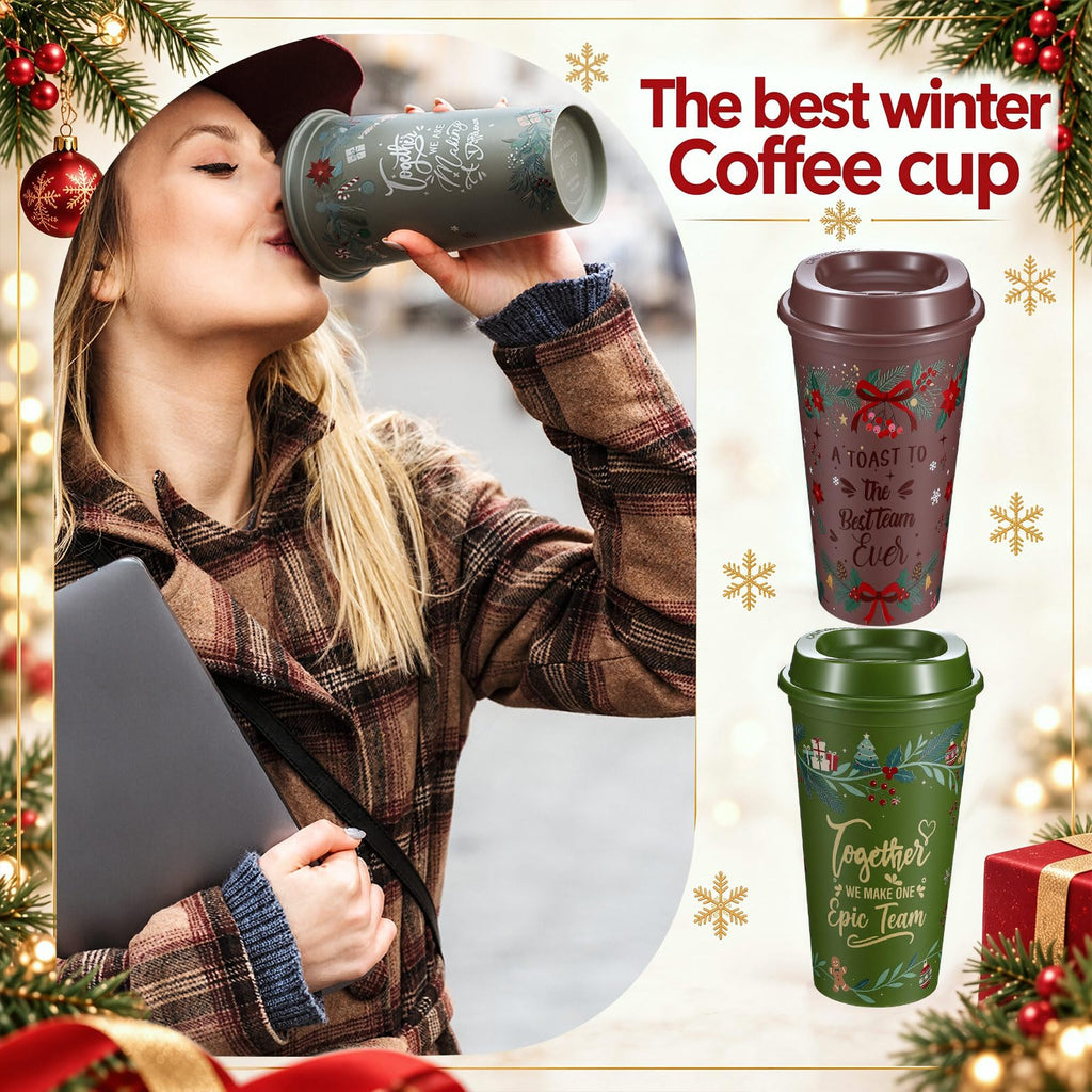 25 Pcs Christmas Employee Appreciation Gift Cups Bulk for Team