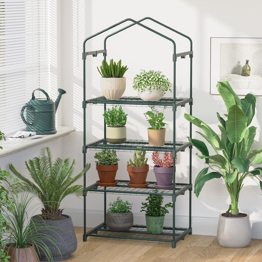4-Tier Mini Greenhouse for Indoor Outdoor