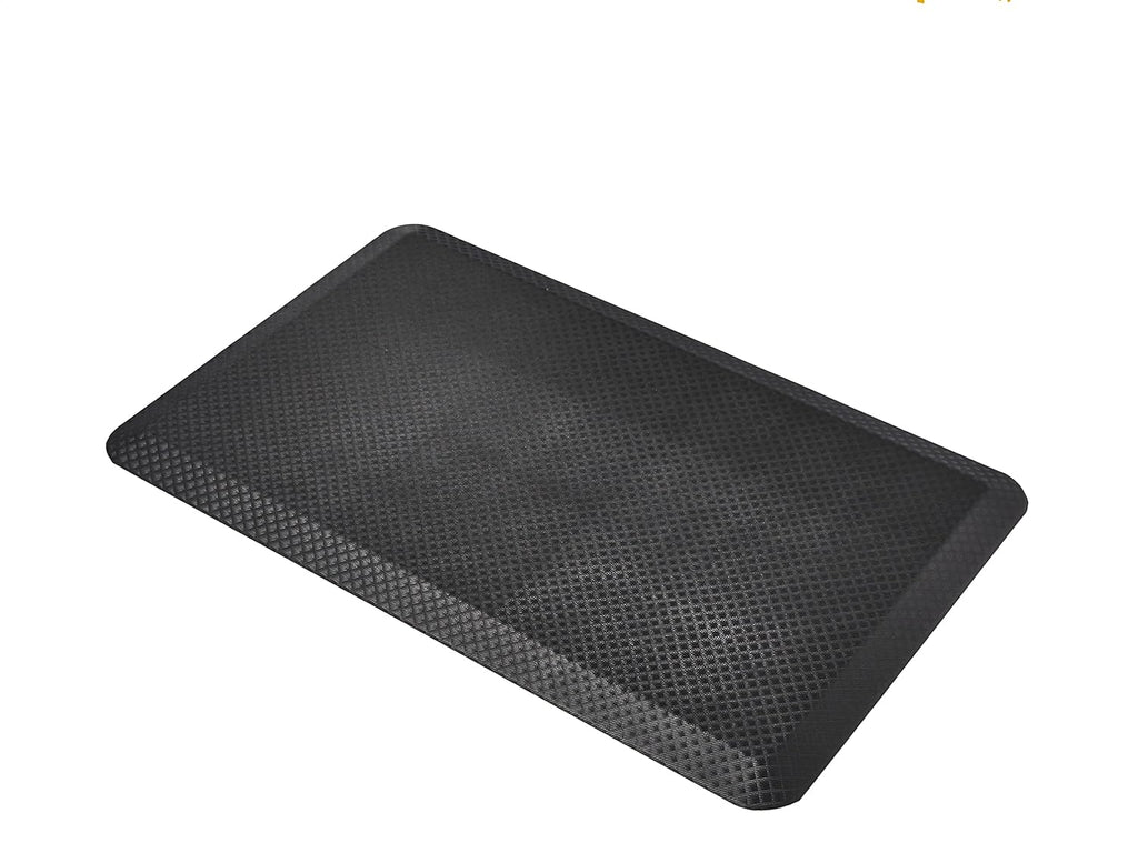 3/4" Rectangular Durable Anti-Fatigue Supportive Comfort Standing Mat, 32" x 20", Black