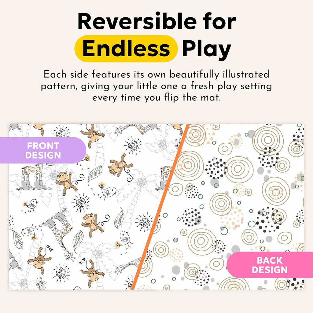 Foldable Baby Play Mat - 78"x59"