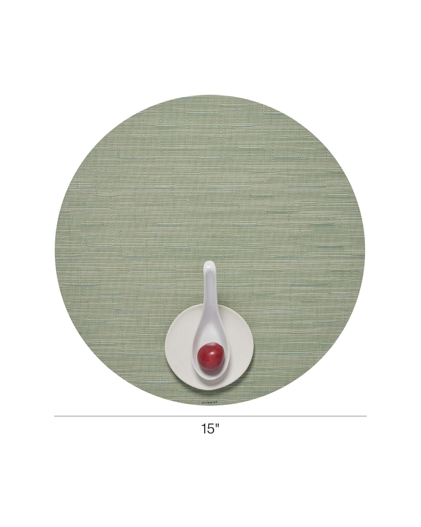 Bamboo Placemats Set of 4, Round Woven Placemats
