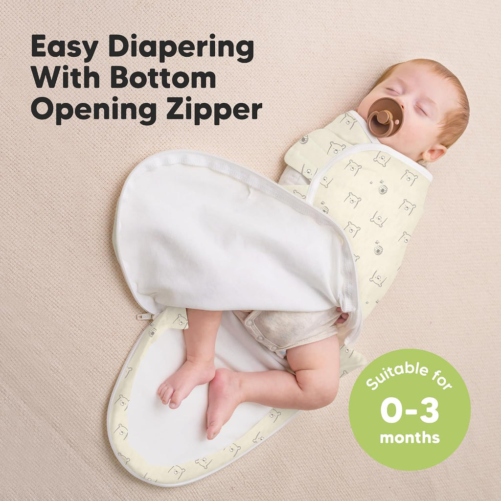 Swaddles with Zippers, 3pk Baby Swaddle (Bumble Bear, )