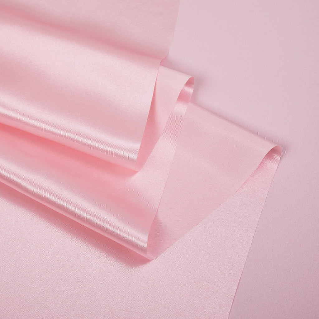 Pink Silk-Like Satin Fabric by The Yard, 1 Yard, 55 Inch Wide