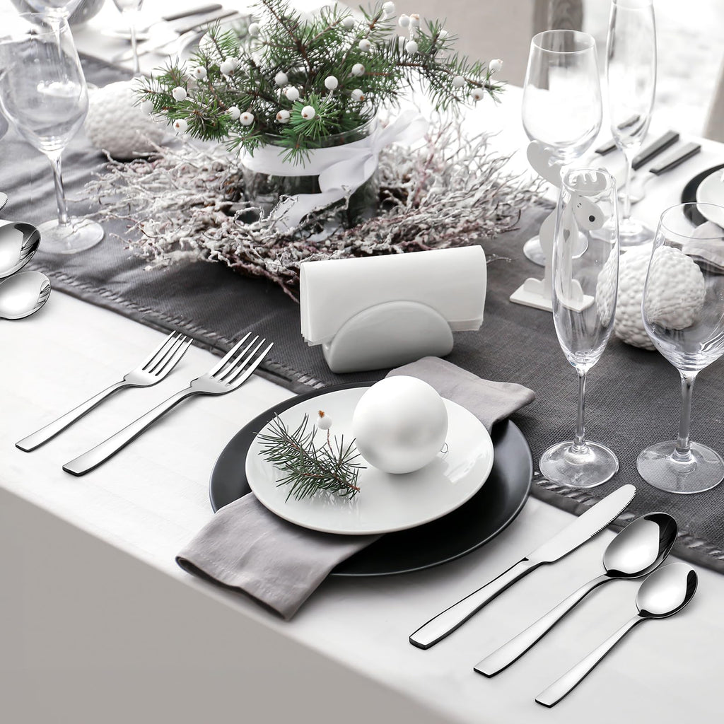 Silverware Set with Steak Knives for 8, 18/8 Stainless Steel Flatware Cutlery Set Kitchen Restaurant Hotel