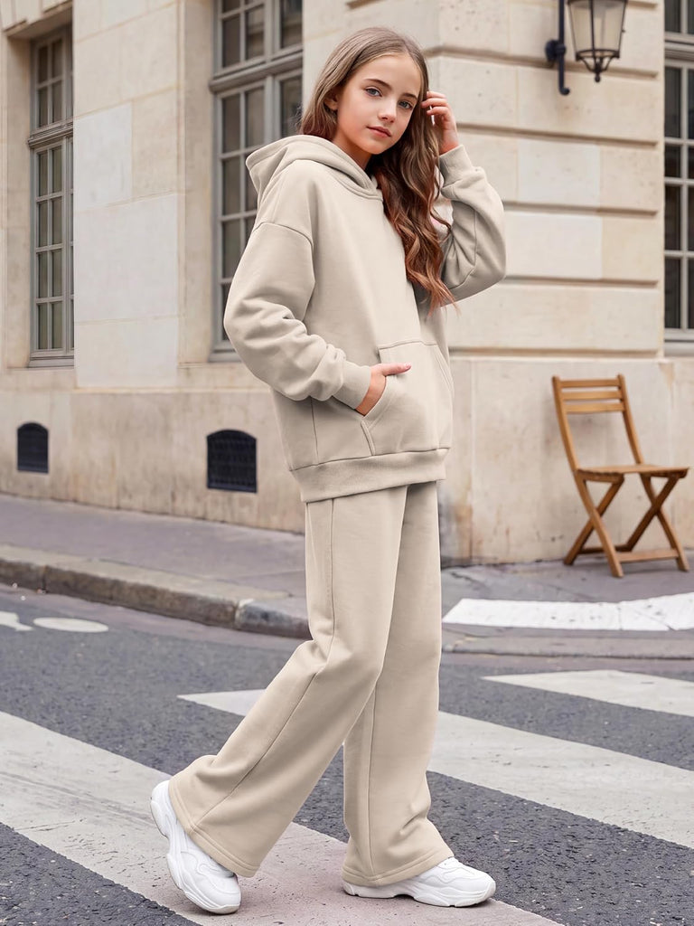 Girls 2 Piece Outfits Oversized Sweatsuit Set Tracksuits for Girl