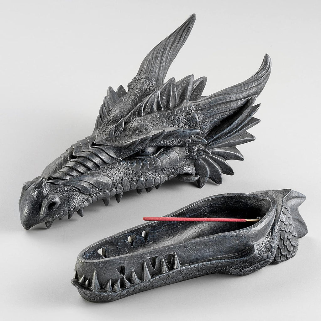 Stryker the Smoking Dragon Sculptural Incense Box