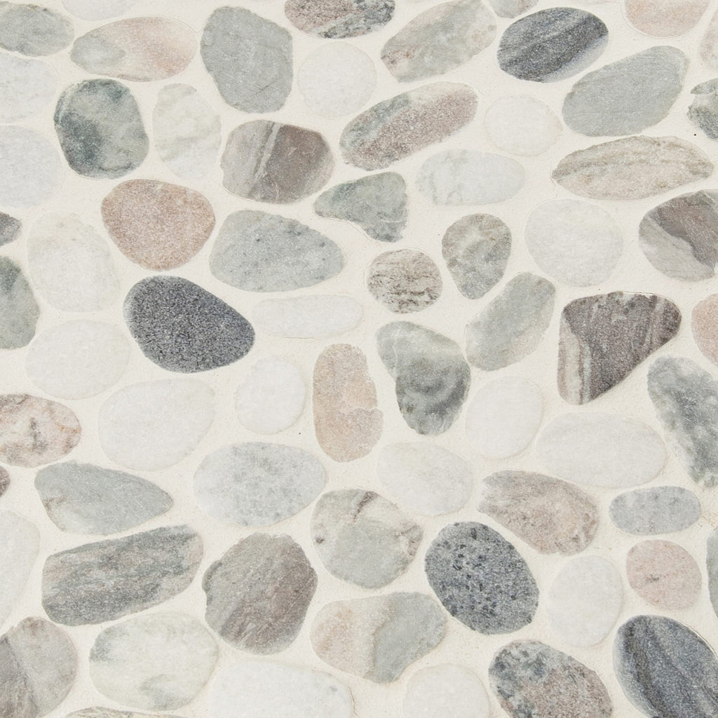 Marble Pebble Wall Tile | Puebla Greige | 11.75" x 11.75"
