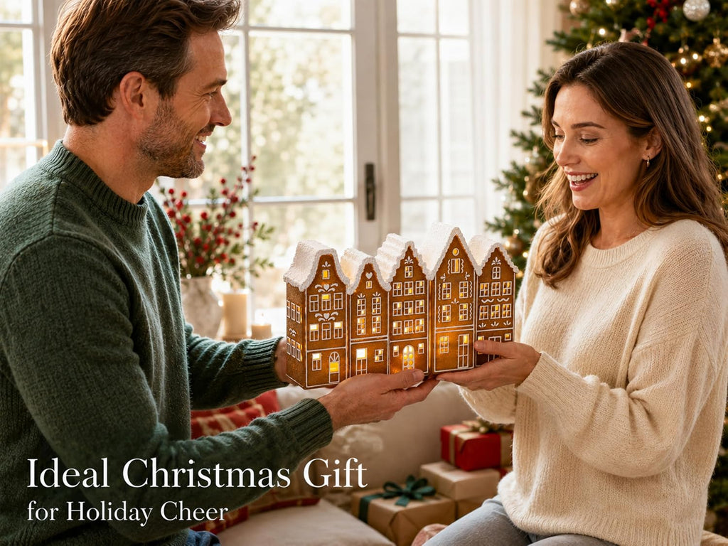 Lighted Gingerbread House, Christmas Village Decor