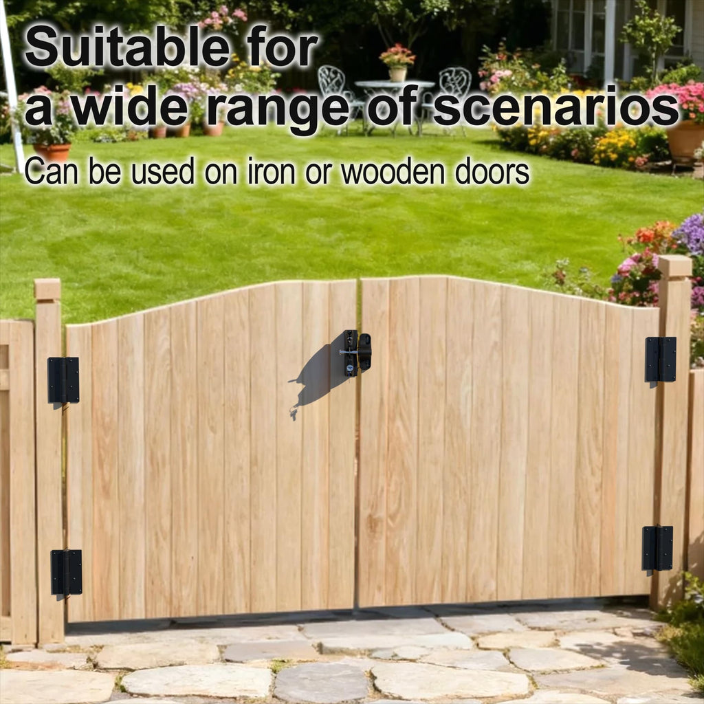 5-3/4" Self Closing Gate Hinges, Adjustable Automatic Closing