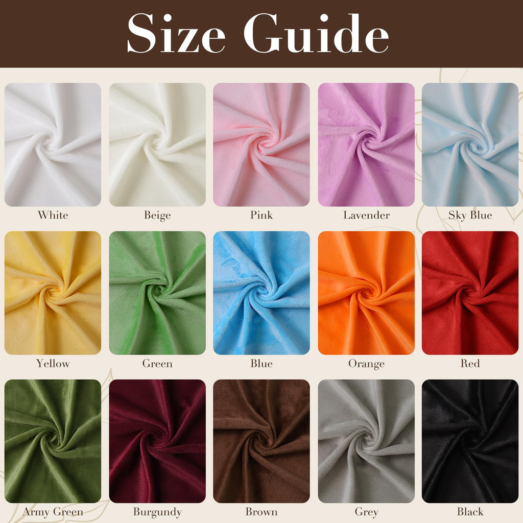 63 Inch Wide Minky Fabric by the Yard, Super Soft Thick Plush Cloth, DIY Sewing Material for Baby Blankets, Throws