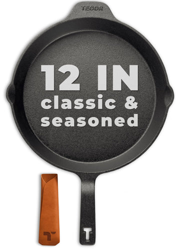 Classic Cast Iron Skillet 12 Inch | No PFAS I German-Engineered