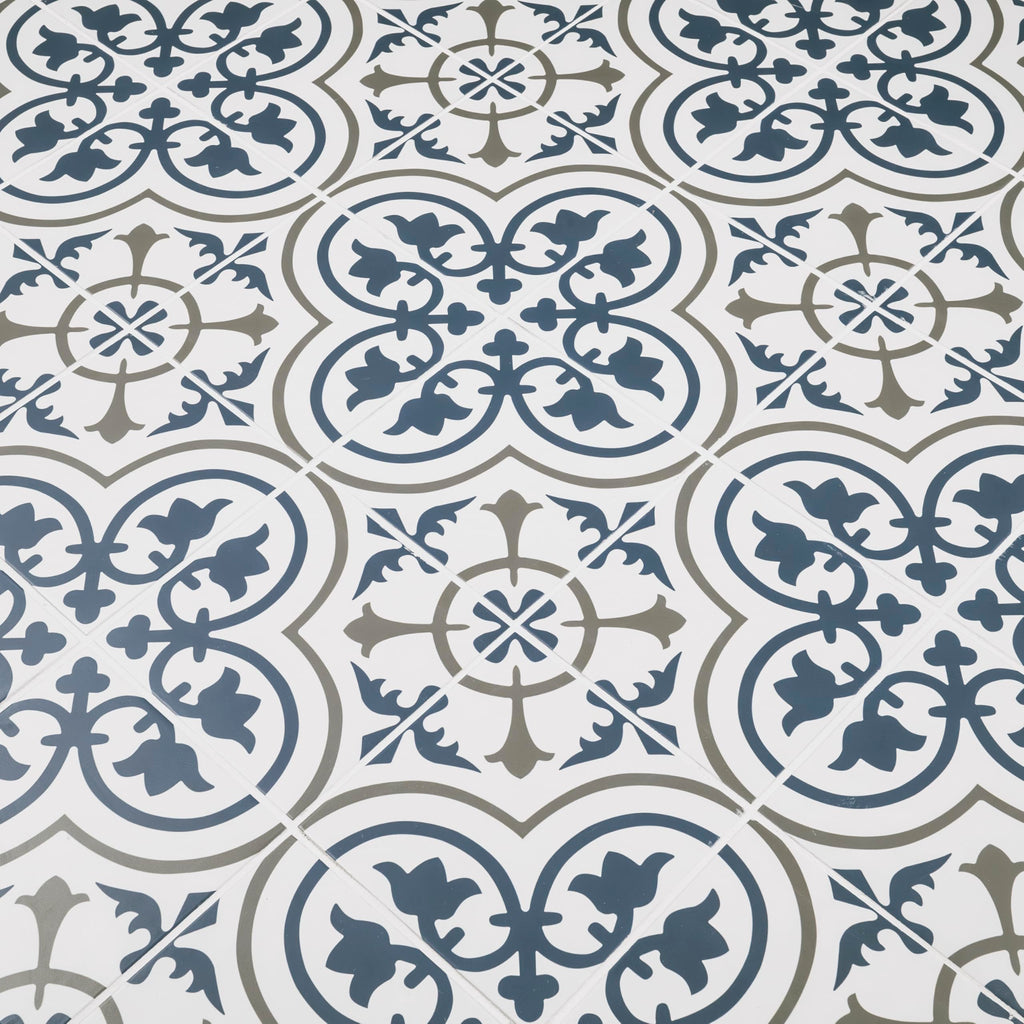 Porcelain Wall Tile | Zenzibar Encaustic | 8" x 8"