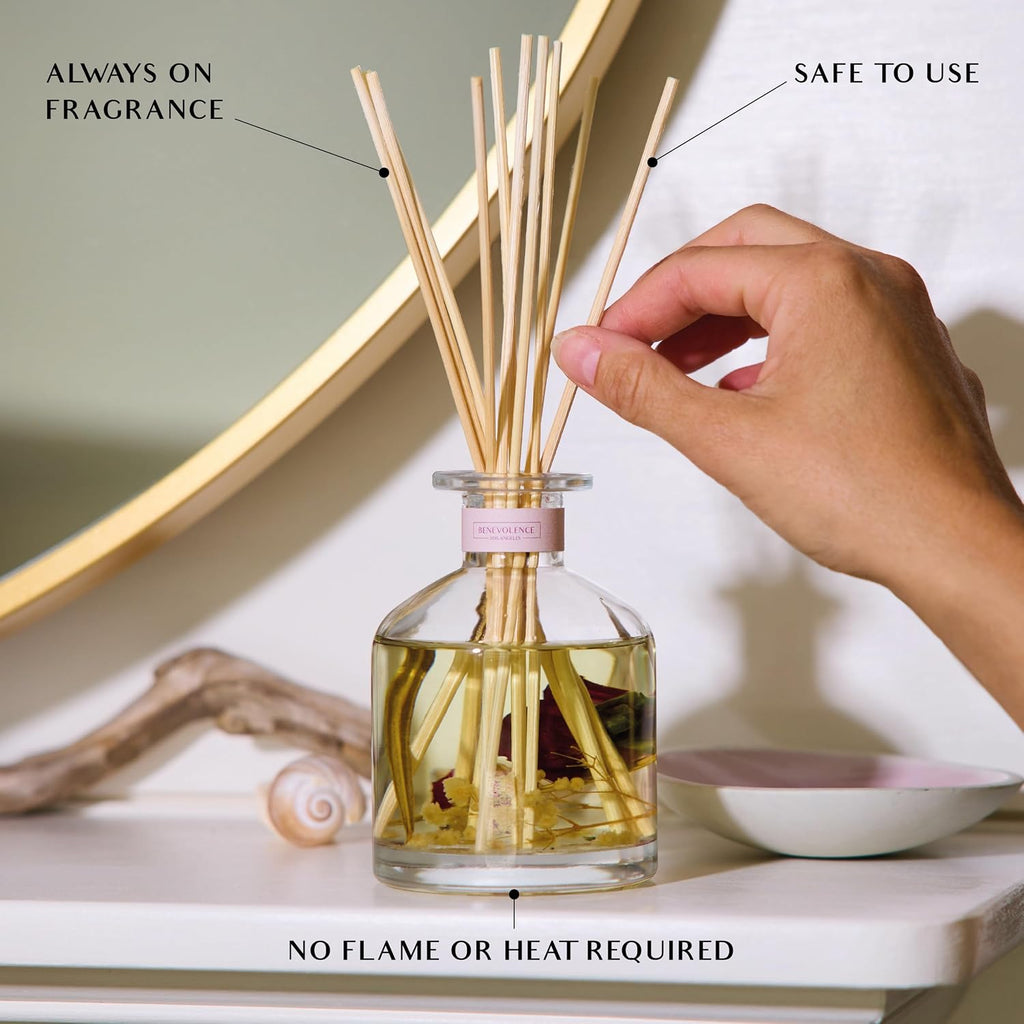 Beach Rose Gift Box | Candle, Room Spray & Reed Diffuser | Rose & Sandalwood | Elegant Home Fragrance | Ready - Set of 3