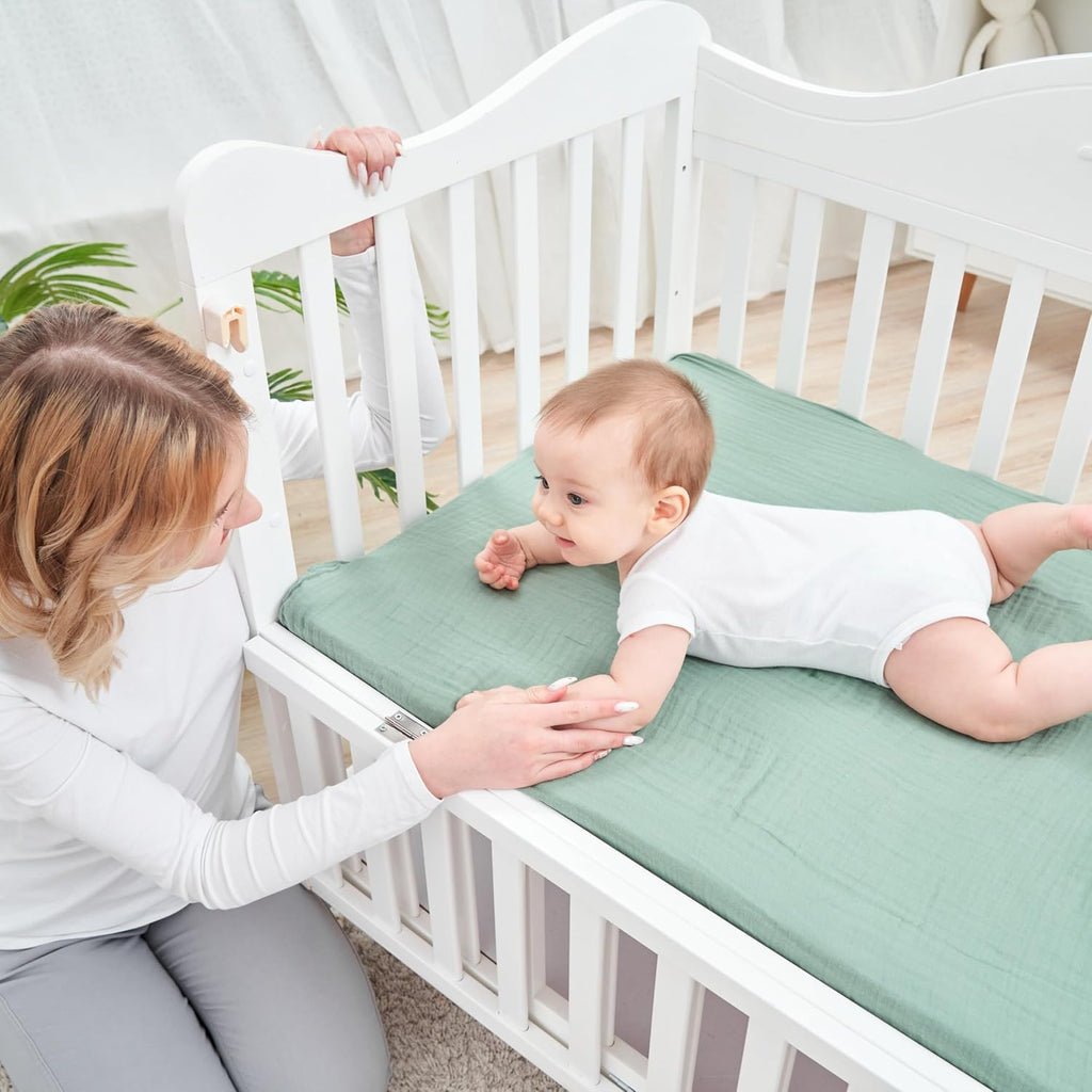 Muslin Swaddle Blankets for Newborn, Cotton Receiving Blankets for Baby