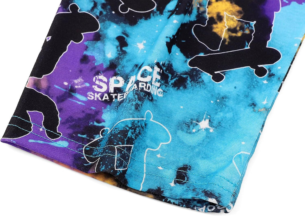 Boys Piece Long Sleeve Pajamas Sport Game Space
