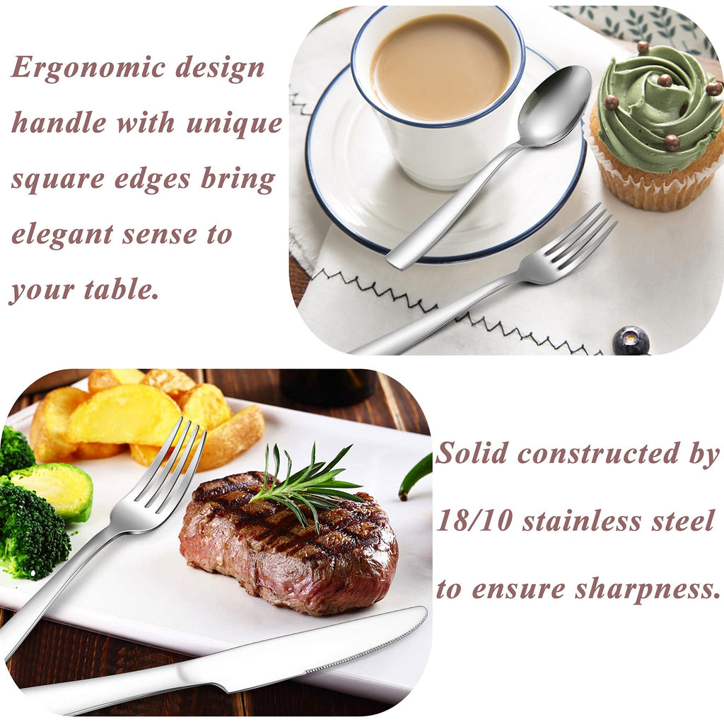 40-Piece 18/10 Stainless Steel Silverware Set for 8