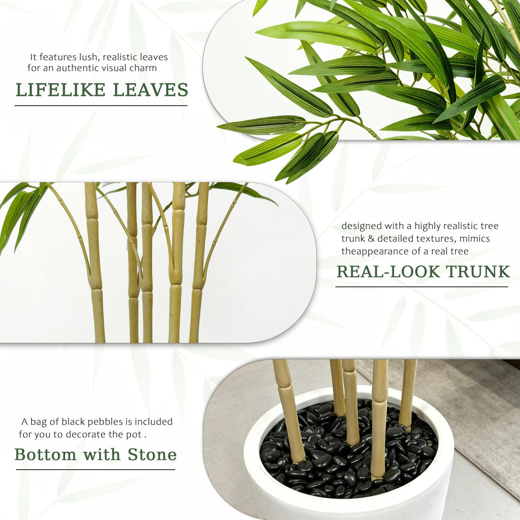 Fake Bamboo Tree, 6FT Artificial Plants Decor