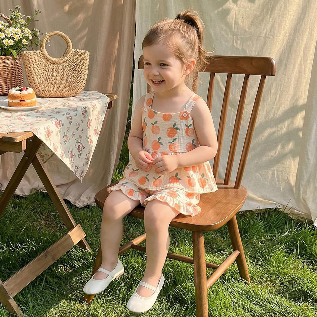 Baby Toddler Girl Summer Clothes Sleeveless Tank Tops Ruffle Dress Shorts Set Spring Princess Outfits