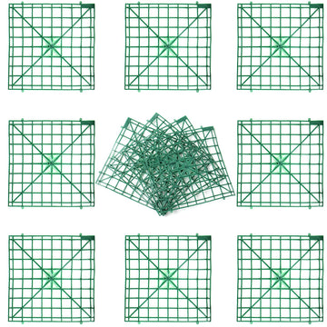 Artificial Flower Grid Panels, DIY Flowers Wall Frames, Flowers Wall Arches Backdrop, Plastic Fences Frames for Wedding