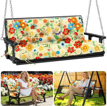 Porch Swing Cushions Outdoor 48 Inch x 40 Waterproof Swing Cushions 3