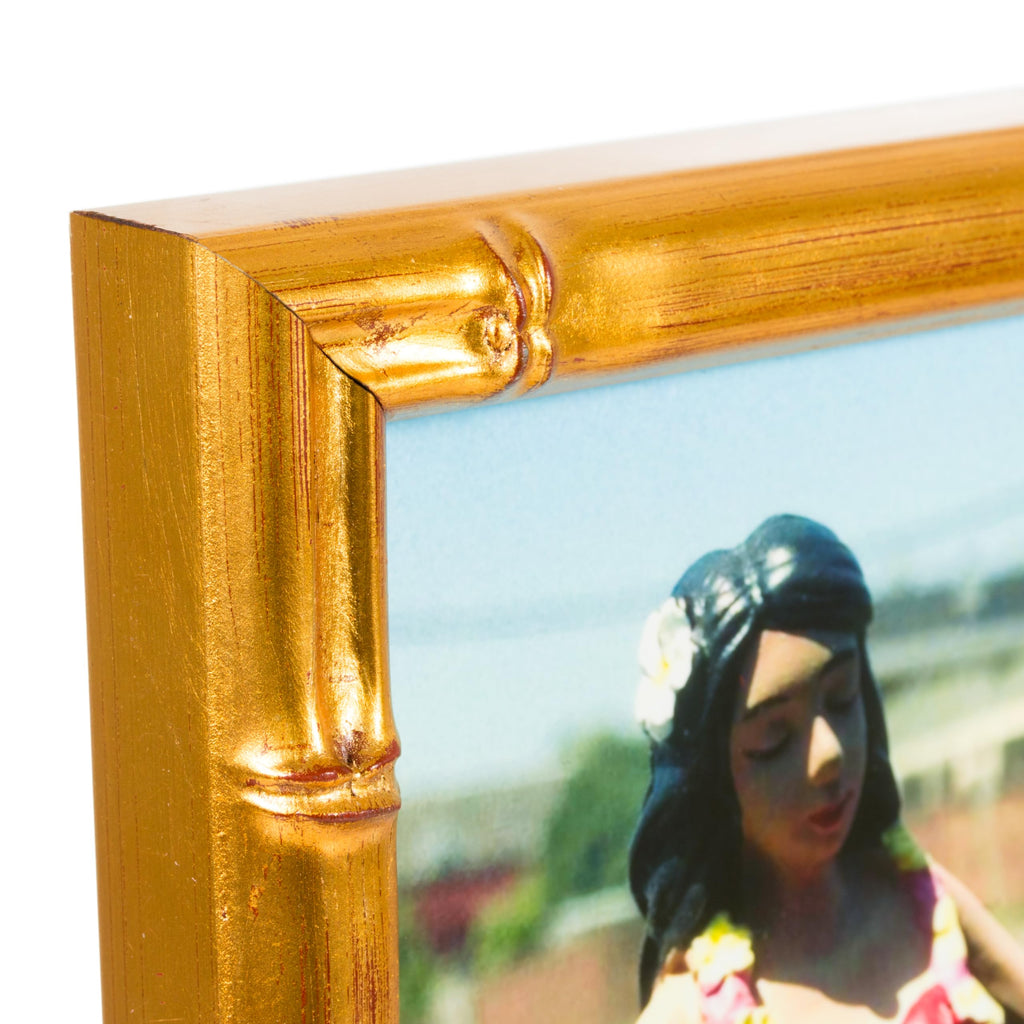 Frames 28x30 Vintage Gold Poster Frame, Faux Bamboo