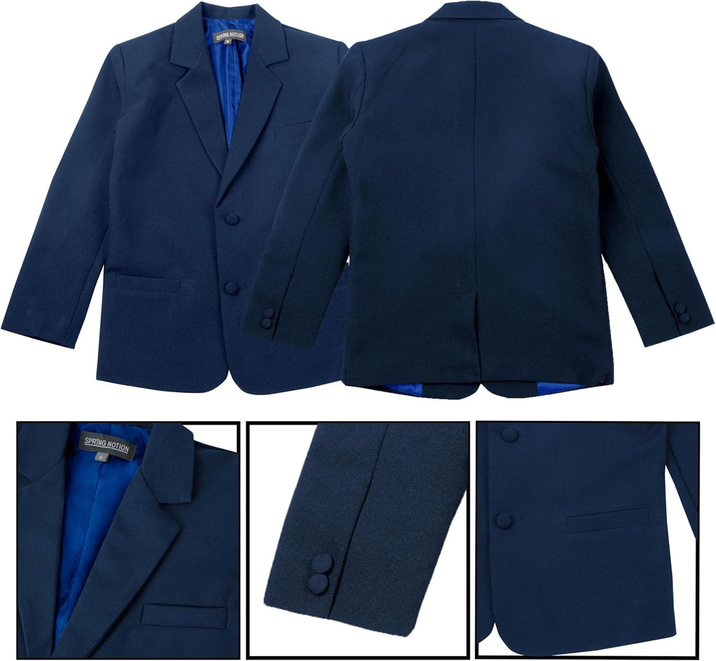 Baby Toddler Boys' Classic Fit Formal Suit Set -Wedding, Ring Bearers, Baptism, and Christening