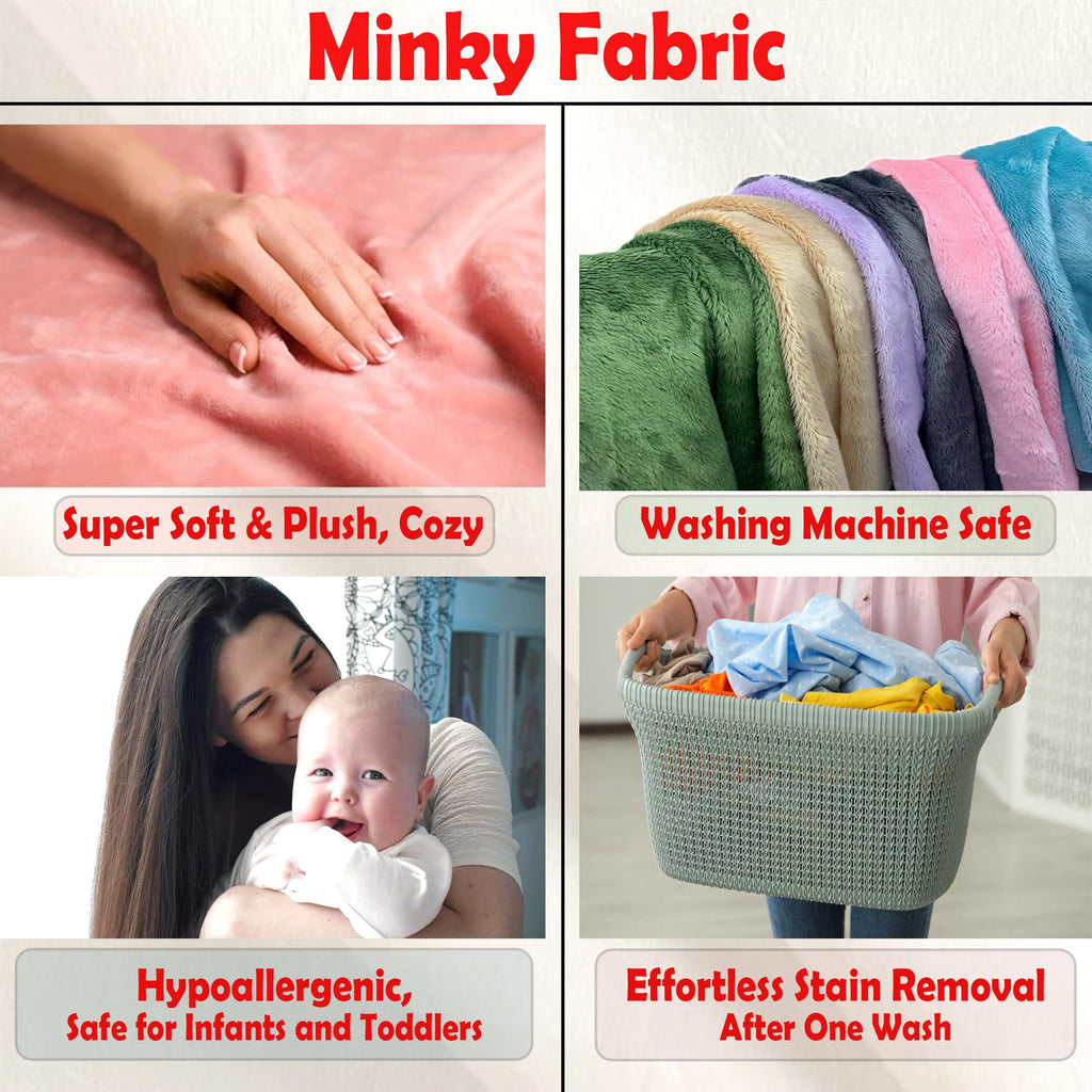 Minky Fabric | Plush, Super Soft, Cuddle | Solid Minky | by The Yard | 60" Wide | Baby Blanket, Change Station Cover