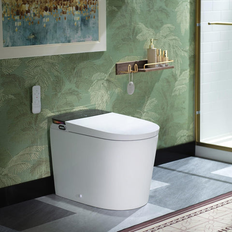 Bidet Smart Toilet with Ultra-quiet&Quick Flush,1000g MaP Flush Score,Foam Shield,ADA Comfort Height,Auto