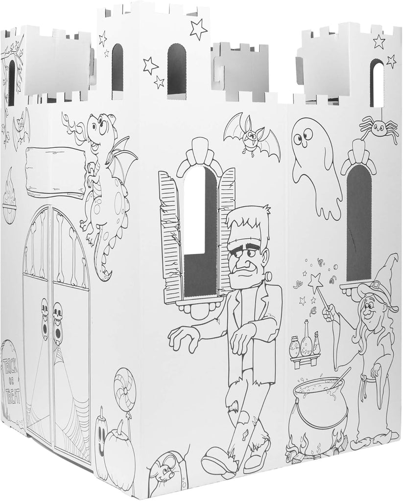 Playhouse Cardboard Haunted Castle - Kids Fort and Art & Craft House