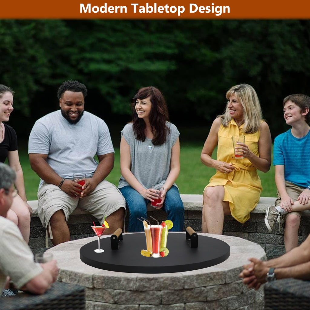 22" Round Firepit Lid - Fits Inside up to 20" Gas Fire Pit Lid