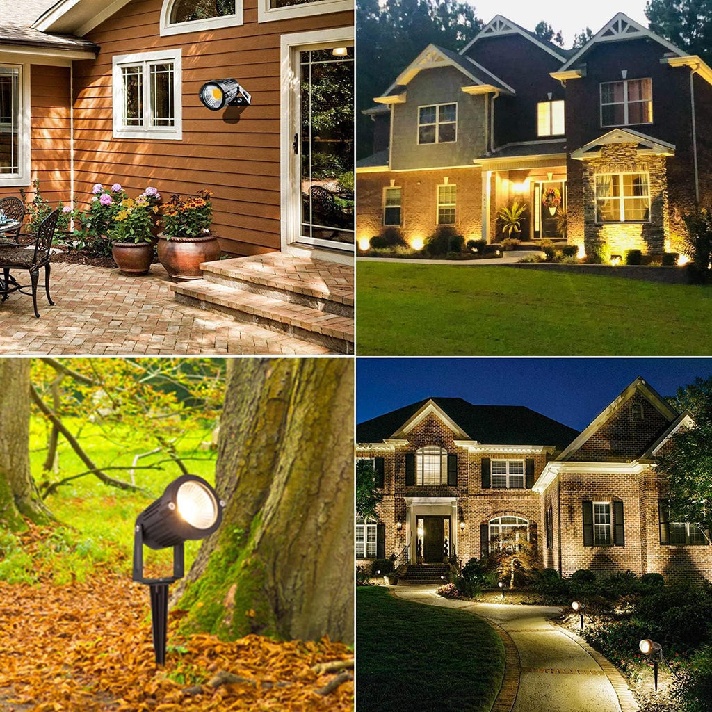 Low Voltage Landscape Lights LED Landscape Lighting, 5W 12V Garden Pathway Lights Waterproof Warm White Walls Trees