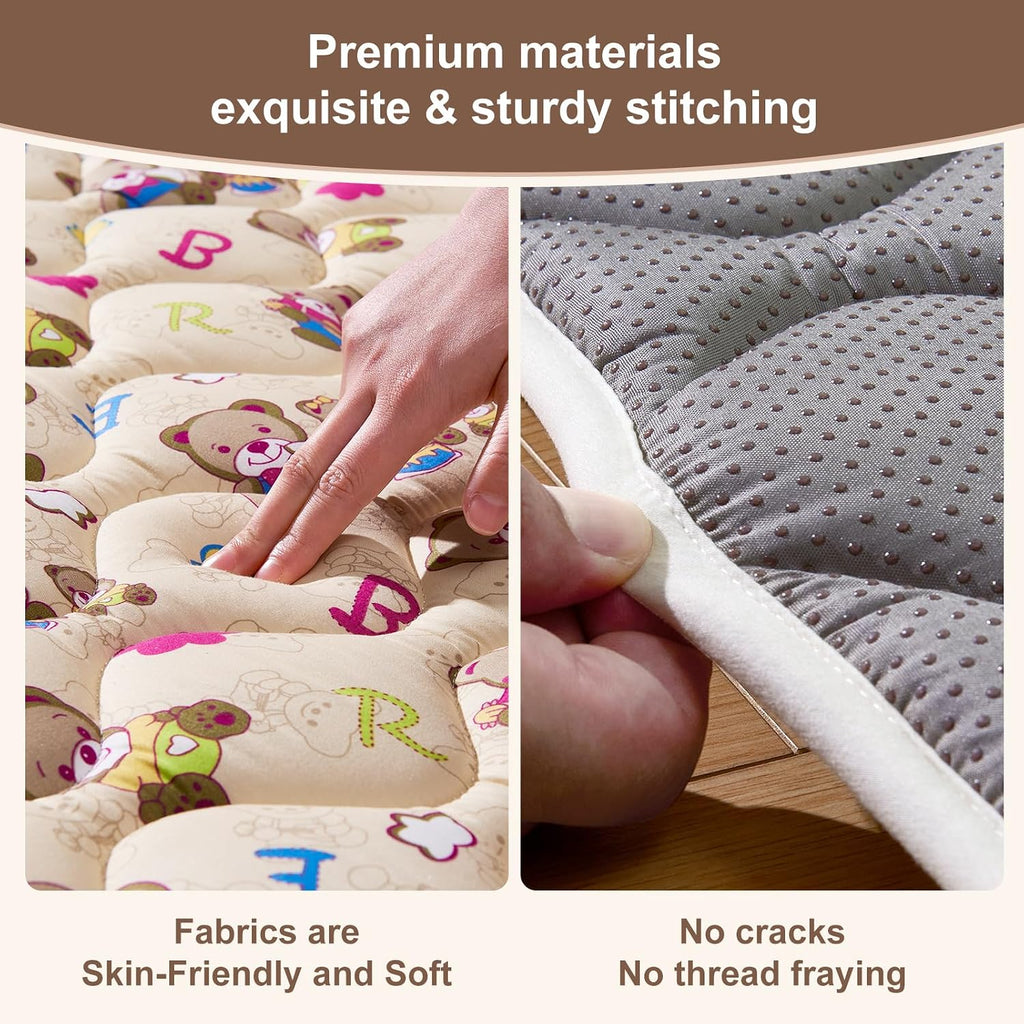 Play Mat - 79" X 71",Premium Thicker Foam One-Piece Machine Washable, Extra Large Anti-Slip Soft Cushioning Foam